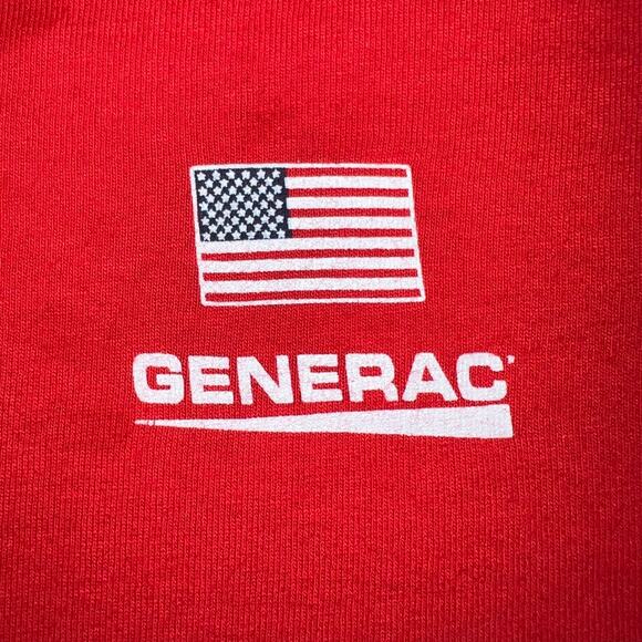 Generac Unisex Childrens T Shirt Top Short Sleeve Red Small - Picture 3 of 8